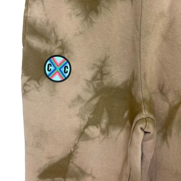 Cross Colours Sweatpants Tie Dye Nude Fleece Jersey Joggers Pockets Size Small - Picture 10 of 14